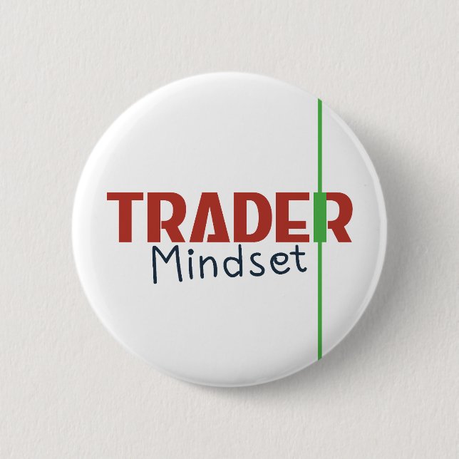 Chapa Redonda De 5 Cm Trader Mindset – Discipline Focused Trading (Anverso)