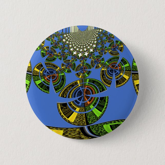 Chapa Redonda De 5 Cm Tradición azul (Anverso)