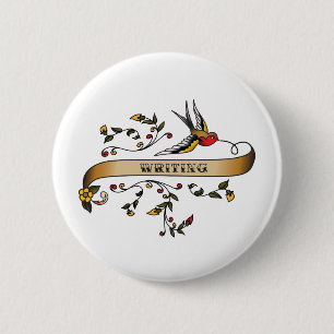 Chapa Redonda De 5 Cm Trago y voluta con la escritura