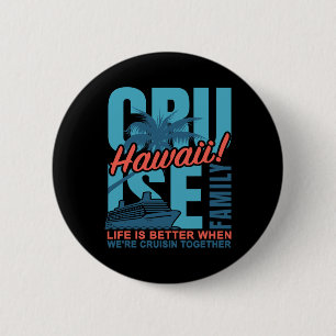 Chapa Redonda De 5 Cm Traje a juego para crucero familiar hawaiano Lindo