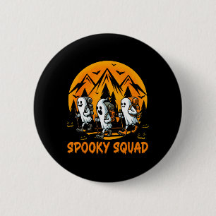 Chapa Redonda De 5 Cm Traje de equipo espeluznante de Halloween Boo Ghos