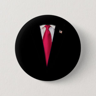 Chapa Redonda De 5 Cm Traje del presidente de EE. UU. Trump Fácil disfra