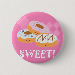Chapa Redonda De 5 Cm Trajes dulces - ¡Donuts!