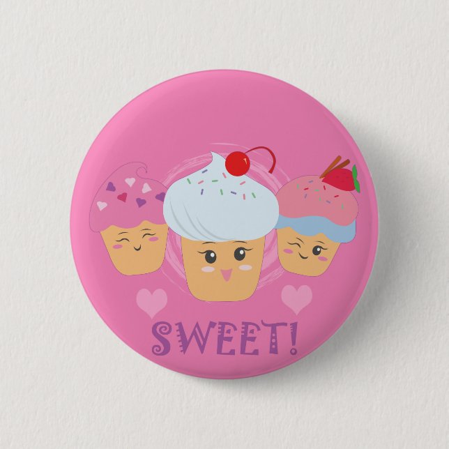 Chapa Redonda De 5 Cm Trajes dulces - ¡Pasteles! (Anverso)