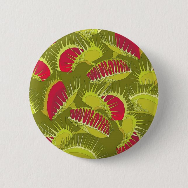 Chapa Redonda De 5 Cm trampa de mosca de halloween (Anverso)