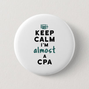 Chapa Redonda De 5 Cm Tranquilo, soy casi un futuro contable del CPA