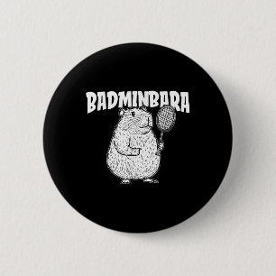 Chapa Redonda De 5 Cm Transbordador Badminton de Capybara - Badminb de r