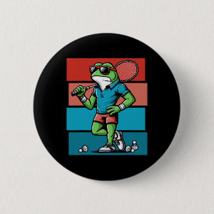 Chapa Redonda De 5 Cm Transbordador de ranas Badminton Poona
