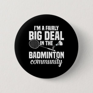 Chapa Redonda De 5 Cm Transbordador de raquetas Badminton A FairBig Badm