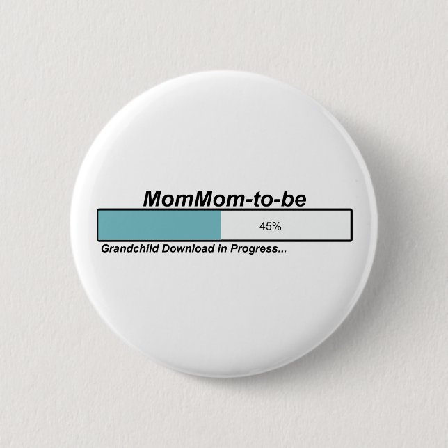 Chapa Redonda De 5 Cm Transferencia MomMom a ser (Anverso)