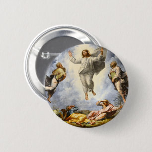 Chapa Redonda De 5 Cm Transfiguración de Cristo - Raphaello Sanzio 1520