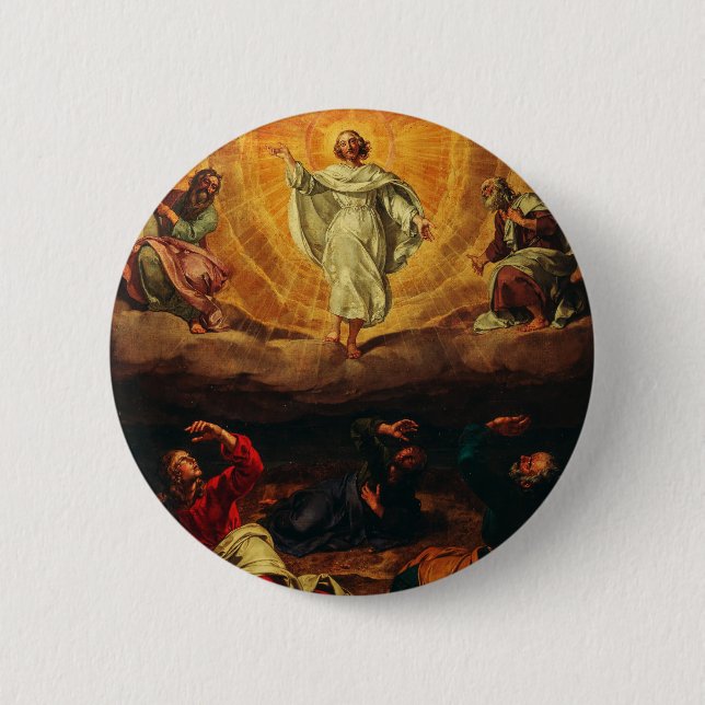 Chapa Redonda De 5 Cm Transfiguración de Jesucristo (Anverso)