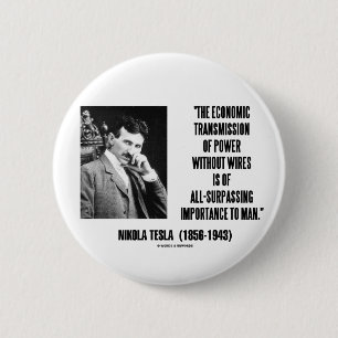 Chapa Redonda De 5 Cm Transmisión económica de Nikola Tesla del poder
