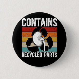 Chapa Redonda De 5 Cm Trasplante Cute de Riñón