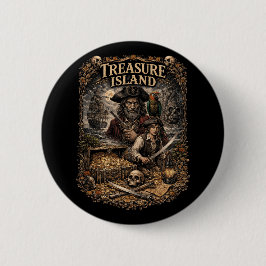 Chapa Redonda De 5 Cm Treasure Island
