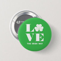 Trébol de Corazón de Trébol Verde Irlandés Blanco