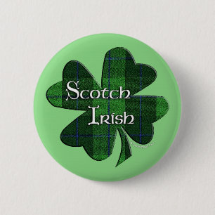 Chapa Redonda De 5 Cm Trébol irlandés escocés