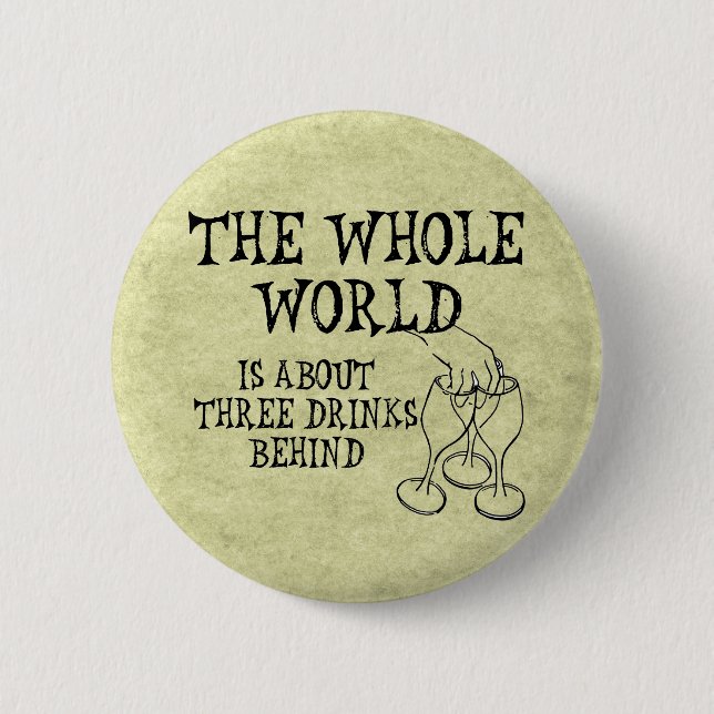 Chapa Redonda De 5 Cm Tres Bebidas Detrás (Anverso)