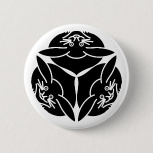 Chapa Redonda De 5 Cm Tres conejos