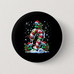Chapa Redonda De 5 Cm Tres Santa Peas En Navidades De Candy Cane Niños T