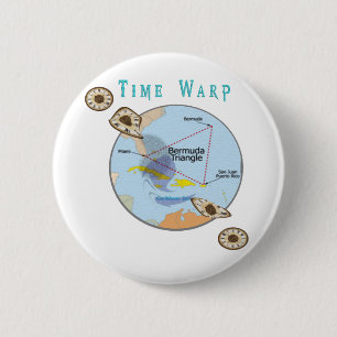 Chapa Redonda De 5 Cm Triángulo de las Bermudas