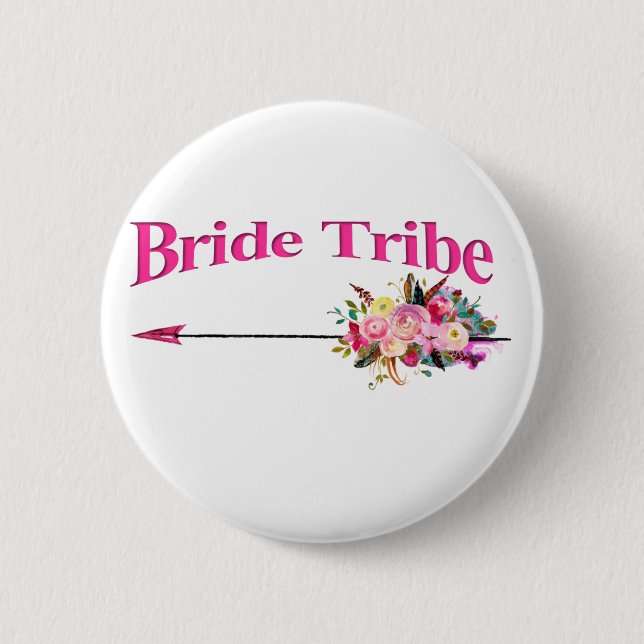 Chapa Redonda De 5 Cm Tribu Boho Bride (Anverso)