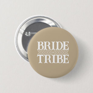 Chapa Redonda De 5 Cm Tribu de Novia Estilizada Khaki