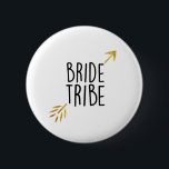 Chapa Redonda De 5 Cm {Tribu de novias} Negro y Oro<br><div class="desc">Celebra tu fiesta de soltera con estilo</div>