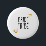 Chapa Redonda De 5 Cm {Tribu de novias} Negro y Oro<br><div class="desc">Celebra tu fiesta de soltera con estilo</div>