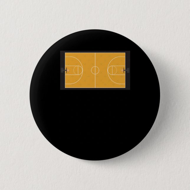 Chapa Redonda De 5 Cm Tribunal de Baloncesto (Anverso)