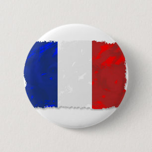 Chapa Redonda De 5 Cm Tricolor francés