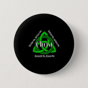 Chapa Redonda De 5 Cm Trinidad Celta Kno Oración de San Patricio Cristia