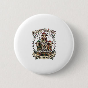Chapa Redonda De 5 Cm Trío de vaca de Navidad Camisa de vacaciones de gr