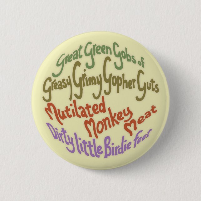 Chapa Redonda De 5 Cm Tripa del Gopher (Anverso)