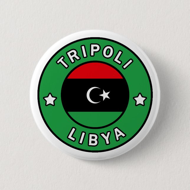 Chapa Redonda De 5 Cm Trípoli Libia (Anverso)