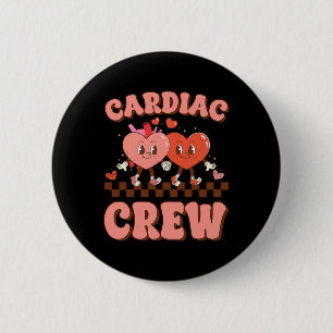 Chapa Redonda De 5 Cm Tripulación cardíaca Enfermera del corazón Eco Tec