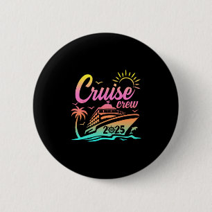 Chapa Redonda De 5 Cm Tripulación de crucero de vacaciones de verano 202