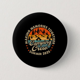 Chapa Redonda De 5 Cm Tripulación de primos retro 2025 Camping primos ve