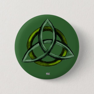 Chapa Redonda De 5 Cm Triquetra (verde)