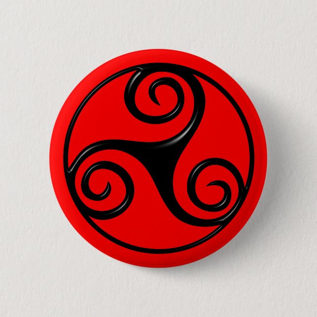 Chapa Redonda De 5 Cm Triskelion (Anverso)