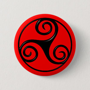 Chapa Redonda De 5 Cm Triskelion