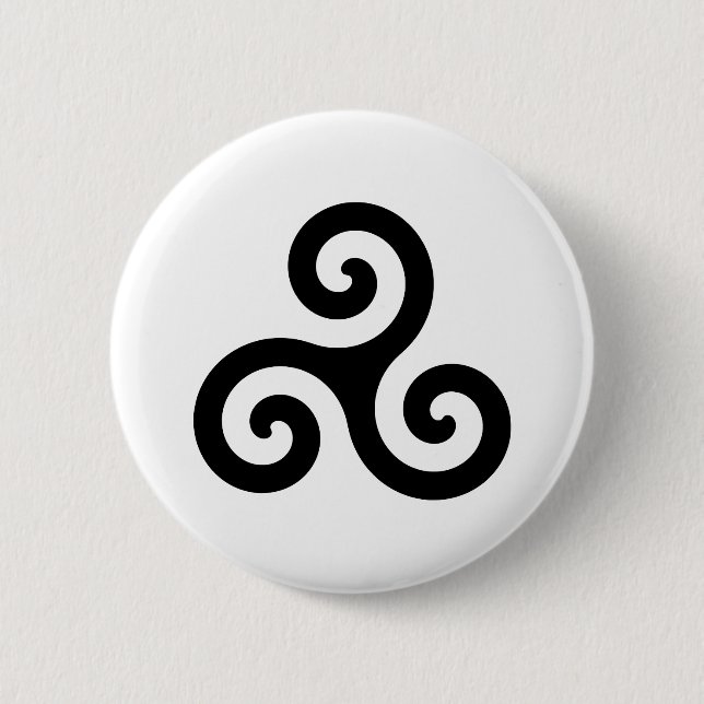 Chapa Redonda De 5 Cm Triskelion (Anverso)