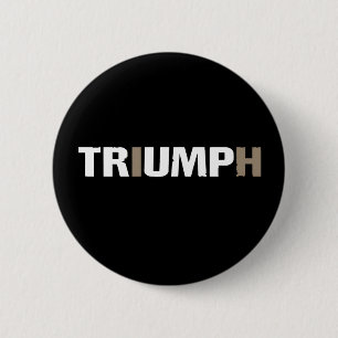Chapa Redonda De 5 Cm Triunfo de Trump 47º Presidente de EE. UU.
