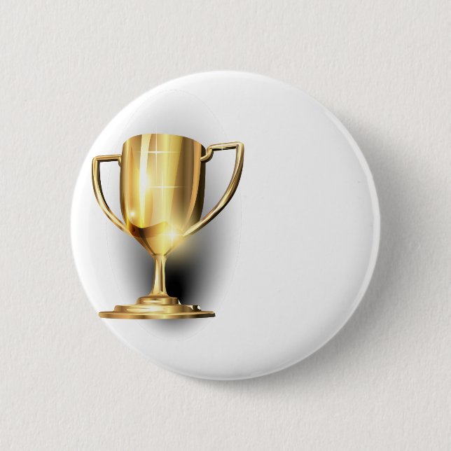 Chapa Redonda De 5 Cm Trofeo de oro (Anverso)