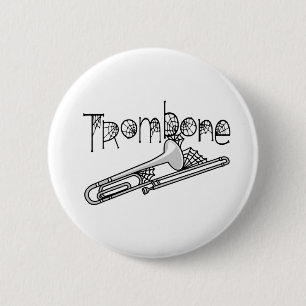 Chapa Redonda De 5 Cm Trombone Cobwebs