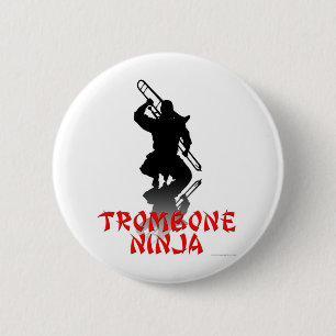 Chapa Redonda De 5 Cm Trombone Ninja