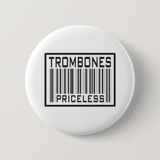 Chapa Redonda De 5 Cm Trombones inestimables (Anverso)