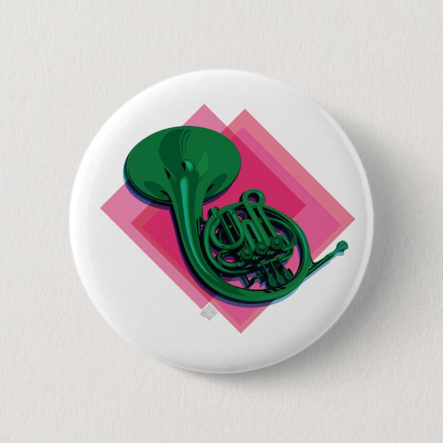 Chapa Redonda De 5 Cm Trompa (Anverso)