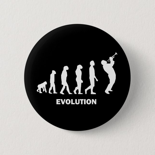 Chapa Redonda De 5 Cm Trompeta (Anverso)