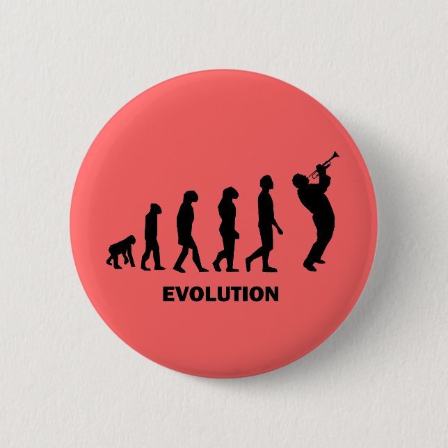 Chapa Redonda De 5 Cm Trompeta (Anverso)